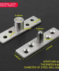 2 Pack Stainless Steel Door Hinges With 360 Degree Rotation For Internal Doors And Screens Concealed Pivot Hinge Detailed Diagram