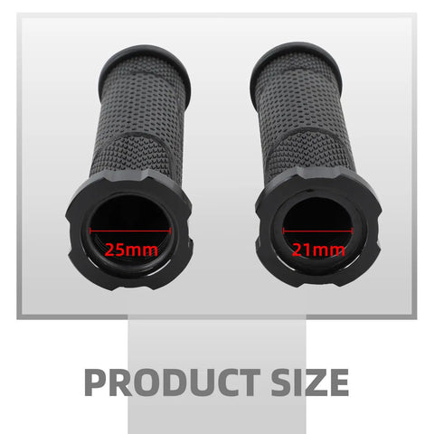 Dope Throttle Grips For Surron Sur Ron Light Bee X And S Model, 25mm and 21mm inner diameter, black rubber grips