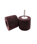 Red Non-Woven Flap Buffing Wheel 180 Grit, 6mm 1/4 Inch Shank Drill Polishing Abrasive, 1 Pc