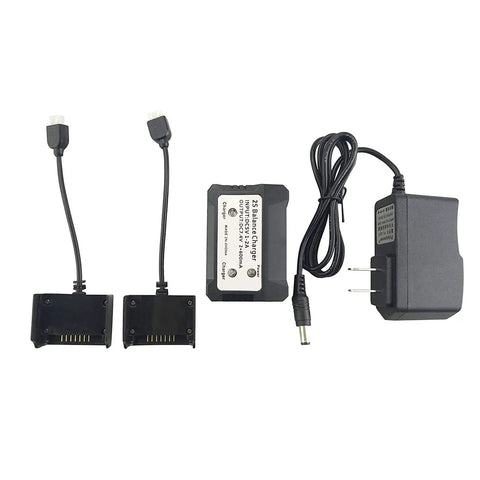 2 In 1 Balance Battery Charger For MJX Bugs 3 Pro D85 EX2H HS700 Brushless Quad Aircraft with dual charging cables and adapter