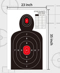 23x35 inch silhouette paper target for 10 Pack 23x35 Inch Silhouette Paper Targets For Shooting Great For Handguns Rifles Airguns BB Guns Indoor And Outdoor Range Day Sesh With Dual Zone Head And Body Targets For All Calibers