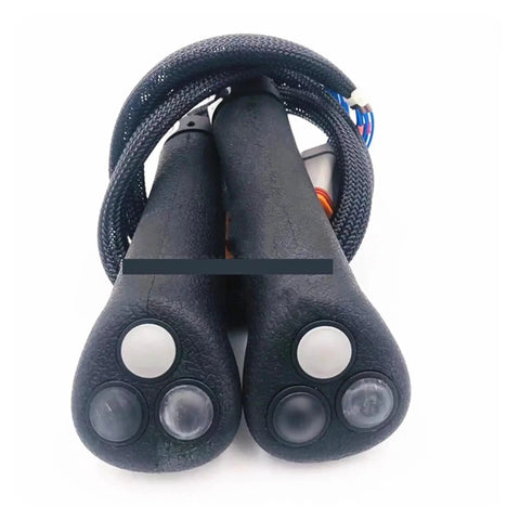 Front view of Excavator Joystick Handle With Horn Button Switch Precision Control Device Replacement Part 512-1247 