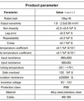 Product parameter table for Compact 58Mm Bellows Style Load Cell Sensor For Tension And Compression Testing, 0.2 Percent Accuracy, 0 to 200 Kg Range, Force And Weight Sensor For Scales, Diaphragm Design, Easy Install, Dialed In Readings.