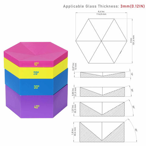Stained Glass Soldering Jig 4 Layer Flower Mold Set For Succulent Glass Art Six Petal Shape Mold With Adjustable Angles