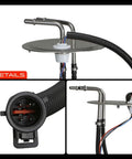 Top Shelf Electric Fuel Pump Module Assembly Fits Ford F 250 Super Duty 1999 To 2003 showing stainless steel components and connectors.