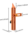 Four Sided Magnetic Layout Scriber With Laser Etched Scale For Straight On Measuring In Woodworking and DIY Carpentry Builds Lightweight Aluminum Alloy dimensions with clear scale.