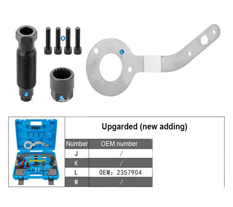 Upgrade Your Ride With This Awesome Camshaft Engine Timing Tool Set Designed For BMW B38 B48 B58 Engines Perfect For 3 Series, 5 Series Family Cars Or Any Street Racer Looking To Fix Minor Daily Malfunctions Without Breaking The Bank While Sturdy And, BMW timing tool set, steel, with carry case