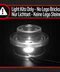 2.0 LED Light Kit For Shuttle Carrier Aircraft 10360 Building Set With Hidden Wire Design shown without Lego bricks