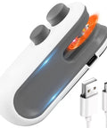 2 In 1 Rechargeable Bag Sealer With Cutter USB C Heat Sealer Resealer For Chips And Snacks Portable Grab And Go Pocket Size White