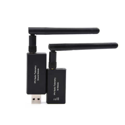 915MHz 100mW RC Telemetry Module For Air And Ground Data Transfer Kit with OTG Android PC support shown with antennas