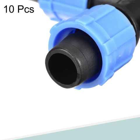 Easy Install T Shape Barbed Tee Fitting For 16mm Drip Irrigation Tubing And Drip Tape Sprinkler System, PE Plastic Connector