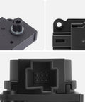 Close-up of Aftermarket HVAC Heater Blend Door Actuator Replacement for Chevy Malibu 2013-2015 components and connectors.