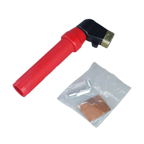 Heavy Duty 400A Welding Electrode Holder With Sturdy Clamp Jaw Plier For Stick Welding Machines and Pro Projects, red ergonomic handle