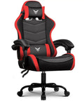 Ergonomic High Back Gaming Chair With Height Adjustable Recline 300 Lbs Capacity Linkage Armrests Lumbar Support Built For Long Gaming Sessions