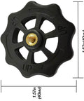 40mm Hand Twist Leveling Nut Kit Set Of Four For 3D Printers with ABS knob shown front view, dimensions indicated, Easy Bed Leveling Upgrade for Ender Series and CR-10