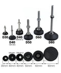 Adjustable Furniture Leveling Feet 4 Pack Wobble Fixer With Swivel Tilt Base And Height Adjustable Design, various sizes including D30, D40, D50, D60, D80.