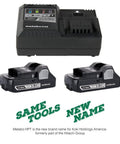 2-Pack 18V 3.0Ah Lithium Ion Battery Set with Rapid Charger and USB Port for Cordless Tools