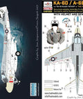 1/48 A-6E Intruder Decal Sheet The Final Countdown Gray For Scale Model Aircraft Builders package with decal details