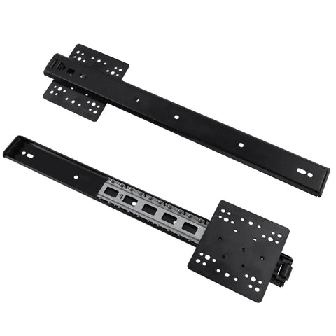 4 Pack Pocket Door Slide System Kit Black For Hidden Cabinets And Pantry Doors With 14 Inch Rails
