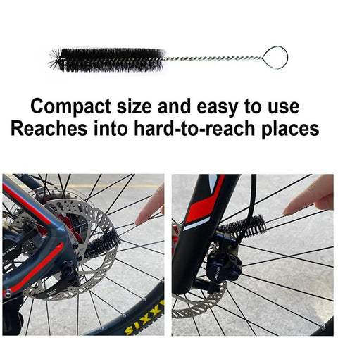All In One Bike Cleaning Kit With Chain Cleaner And Five Piece Tool Set Including Chain Cleaner, Sprocket Scraper, Sprocket Brush cleaning disk brake