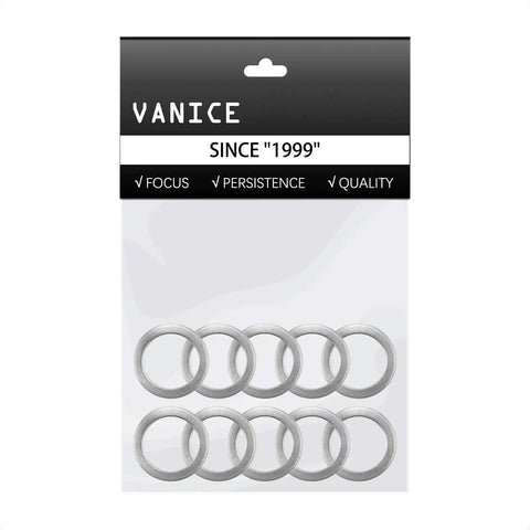Package of 10 Pcs Stainless Steel Pedal Washers, 1.0mm Thick, 20x15mm, Silver Replacement for Mountain Bike and Road Bicycle