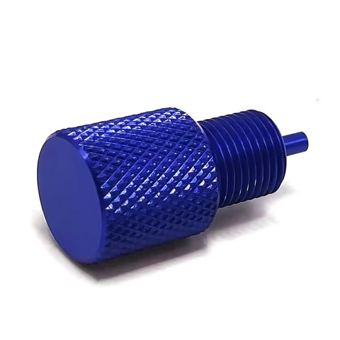 Pro Shop Grade Brake Proportioning Valve Bleeder Tool For Disc And Drum Trucks Quick Cutoff Lock Adapter Pv2 Pv4 Compatible, blue aluminum.