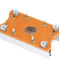 Dead Solid Aluminum Alloy Router Table Insert Plate For 65mm Routers featuring smooth slots and mounting bolts.