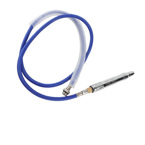 Built Tough Air Driven Die Grinder Kit Featuring 70000Rpm Torque And Rock Solid Precision Tuning For Smooth Zero Shake Polishing Engraving And Rapid Material Removal with flexible blue hose and air connector.
