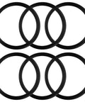6 Pack Boat Armor Filler Cap O-Rings 1.5 Inch Deck Fill Gaskets For Gas Water Diesel Fuel Seal Nitrile Rubber O-Ring Seals Marine Gas Cap Gasket Durable Leakproof Components, six black nitrile rings
