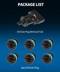 No Leak Oil Drain Plug Set With Removal Tool 6 Pack Compatible With Volkswagen 1.8L 2.0L Petrol Engines And Audi Lineup Display