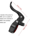 Pair Of Lightweight Aluminum Alloy Road Bike Brake Levers For 31.8mm Handlebars Black Durable And Sturdy With Smooth Braking