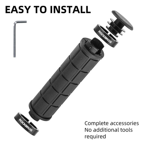 Double Lock On Bike Handlebar Grips Non Slip Comfort For Mountain Bike BMX Scooter Beach Cruiser And Folding Bike with tools