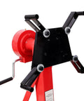Heavy Duty 1500 Lbs Engine Stand Featuring Smooth Geared 360 Spin Foldable Motor Hoist showing the adjustable mounting plate.