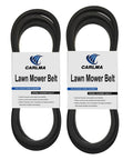 Set Of 2 Variable Speed Drive Belts For Lawn Tractors And Mowers 5/8 Inch Wide 48 Inch And 53 Inch Lengths in package view