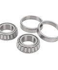 All In One Trailer Wheel Hub Bearings Kit With L44643 Inner And Outer Bearings And Grease Seals Races And Hardware Steel Alloy Set For 1 Inch Axle 2000 To 2200 Lbs No Hassle Easy Install Replacement Pack showing steel bearings and races