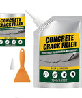 Waterproof Concrete Crack Filler And Sealant For Driveways Patios And Masonry in 100g pouch with applicator and spatula.