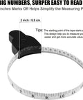 Three Pack 60 Inch Body Measuring Tapes With Auto Telescopic Fat Measure For Easy One Hand Use, Track Weight Loss, Muscle Gain, And Precise Body Measurements With Durable Fiberglass Tape, 2-inch start mark