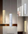 Crystal Ceiling Light With Remote 3 Color Dimmable Modern Flush Mount LED Fixture in living room and entryway settings
