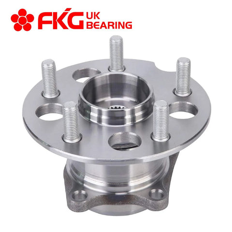 Front view of the Rear Wheel Hub Bearing Assembly For 2001 2002 2003 2004 2005 RAV4 AWD, 5 Lug, Rear Left Or Right Hub, OE Quality ISO TS 16949 Certified