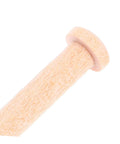 Close-up of Miniature Wooden T Nails For Crafts And Woodworking With Ergonomic T Head Design showing beige wood grain and T-head