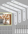 Heavy Duty Furniture Wall Anchors Rock Solid Baby Proofing Kit with four white steel straps and screws for securing dressers.