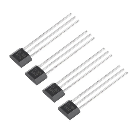 Dope Pro Grade High Sensitivity Hall Effect Sensor Switch 3 Pin SIP Magnetic Detector For Automotive And Industrial Gear Wide Temperature Range 24 To 50V Pack Of 10, 3-pin SIP sensors