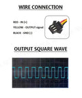 Wire connection diagram for Three Quarter Inch Stainless Steel Water Flow Sensor Flowmeter Turbine Meter With 1.75 MPa Rating DC 3.5 To 24V NPN Hall Output Built To Last For Liquids Gases And Steam In Industrial Systems