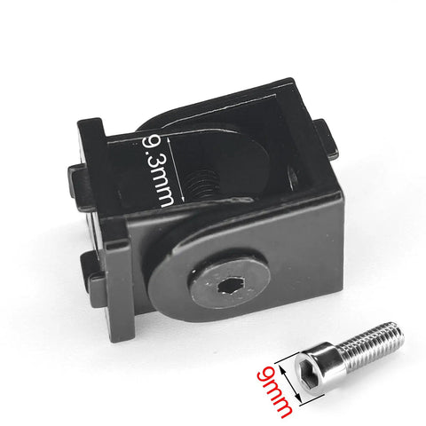 Black Living Hinge With Screws Zinc Alloy Flexible Pivot Joint Connector For 2020 Series Aluminum Extrusion Profile Easy Mount Durable Rust Resistant Built To Last, 9mm screw