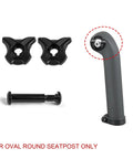 Bike Seatpost Ear Clamp 7x9 Titanium Bolt Kit for Carbon Rails CNC Aluminum Clamp with parts components displayed