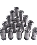 15-piece 5C collet set for mill chuck holder, 1/8 to 1 inch, hardened, TIR 0.0005, for milling, drilling, precision boring