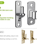 304 Stainless Steel Gate Hinges Heavy Duty 600 Pound Capacity Five Eighth Inch Non Welded One Piece Design Wall Mount Hinges comparison