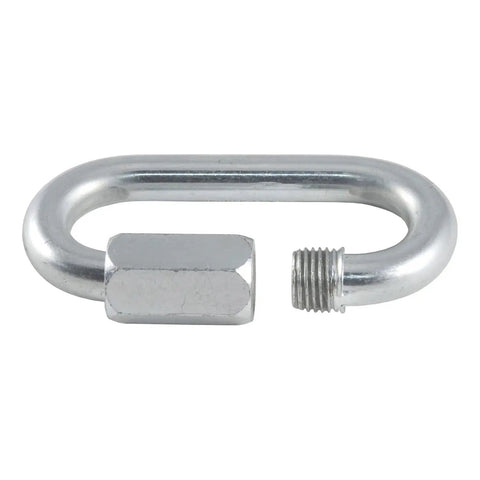 Heavy Duty Threaded Quick Link Trailer Safety Chain Hook Carabiner Clip 5/16 Inch Diameter Zinc Coated Steel Rig Tow Hardware Badass And Reliable Daily Setup