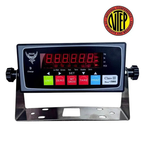 Accurate digital indicator for Beefy Heavy Duty Industrial Floor Scale With Carbon Steel Ramp for Pallet Weighing In Warehouse