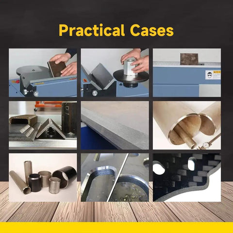 Practical cases showcasing the Heavy Duty Electric Arc Chamfering Machine 0 To 4 Mm Range with 45 degree R2 bevel.